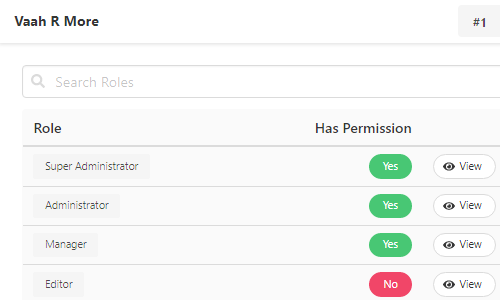 Manage Roles and Permissions